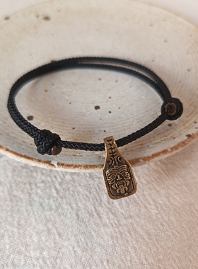 藏式民族风黄铜双面雕刻扎基拉姆