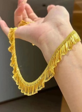 榴莲银饰 DURIAN 意大利重工蕾丝项链s925纯银厚镀18k金锁骨链女