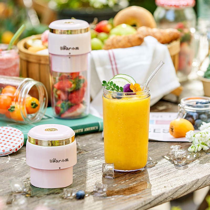 小熊家用小型便携式炸汁杯可果汁机 小熊清致榨汁机