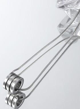 钛钢不掉色小蛮腰轻奢男项链