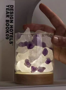 香薰扩香石玻璃杯器皿香氛精油水晶石盒瓶罐容器卧室夜灯摆件道具