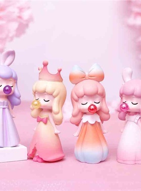 梦幻少女心车载摆件吹泡泡女孩树脂工艺品蛋糕装饰创意生日礼物女