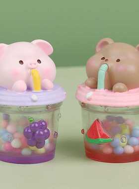 卡通可爱治愈办公室摆件桌面装饰品学生礼物树脂工艺一件代发