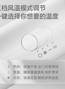 博锐家用大风力速干吹风机