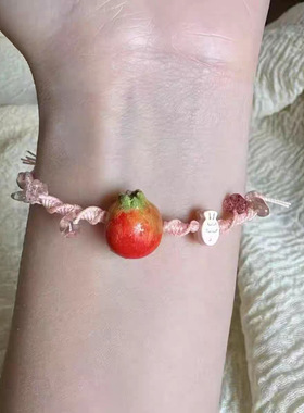 小石榴编织手绳手链女高颜值精致