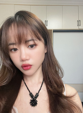 女复古水晶串珠球球项链
