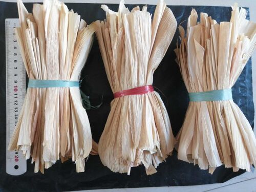 玉米叶子编织工艺品幼儿园手工用玉米皮威海零碎两头已剪棒棒包袄 - 图1