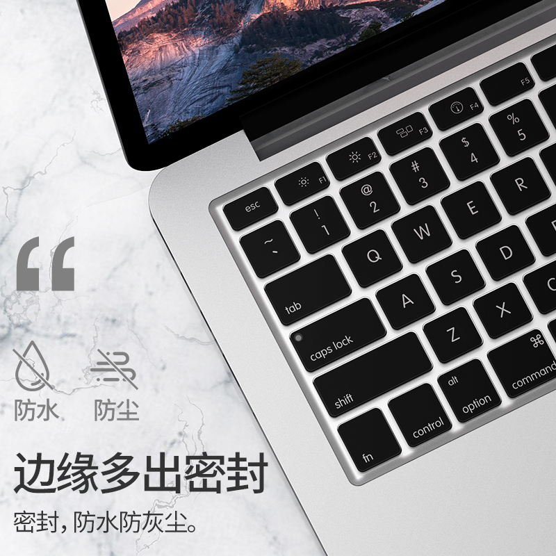 适用于MacBook Pro13键盘膜14寸苹果Air13电脑M2笔记本16键盘12贴M1套2023款mac保护膜15硅胶2022超薄11配件 - 图2