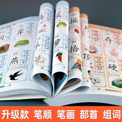 儿童学前看图识字书3-6岁幼儿园1528字 识字大王注拼音版 一年级学前班幼小衔接幼升小教材语文学习早教卡3-4-5-6-7岁宝宝学汉字书 - 图2