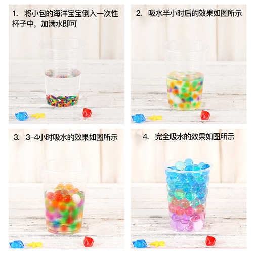 水珠宝宝泡发水晶球水珠宝宝膨胀球生长豆吸水树脂球泡泡球霸王珠 - 图1