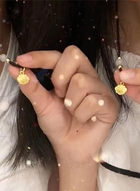 小红绳同款福牌平安锁编