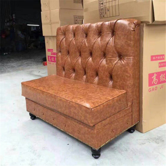 Cost-effective coffee shop milk tea shop booth sofa