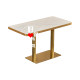 Solid wood slate fast food restaurant table and chair combination