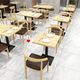 Solid wood dining tables and chairs, cost-effective, simple, thick material