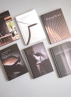 侘寂风格日系美学样板间摆场道具书轻奢售楼处书房陈列装饰品摆件