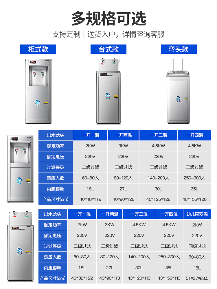 志高直饮水机商用饮水机开水器学校工厂饮水机大型工业净水烧水器 - 图0