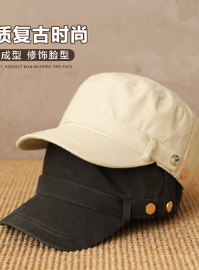 欧阳娜娜同款韩系黑色报童帽