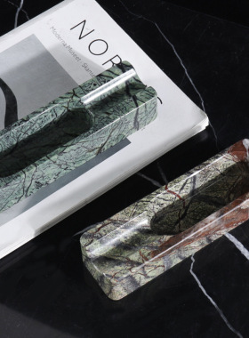 简约天然大理石雪茄专用烟灰缸