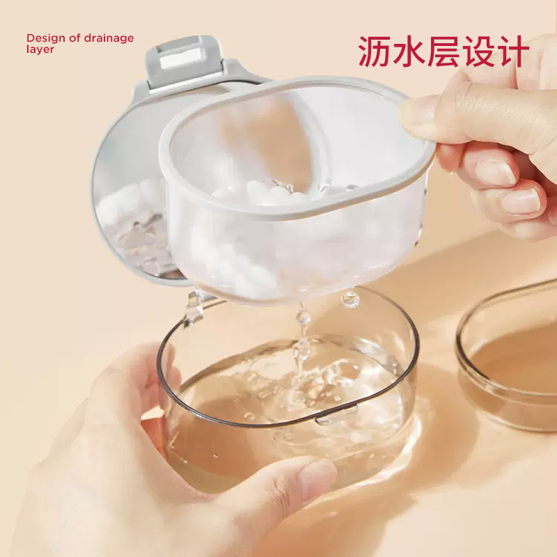 隐形牙套浸泡盒便携正畸牙齿矫正器隐适美假牙保持器收纳盒带清洗-图1