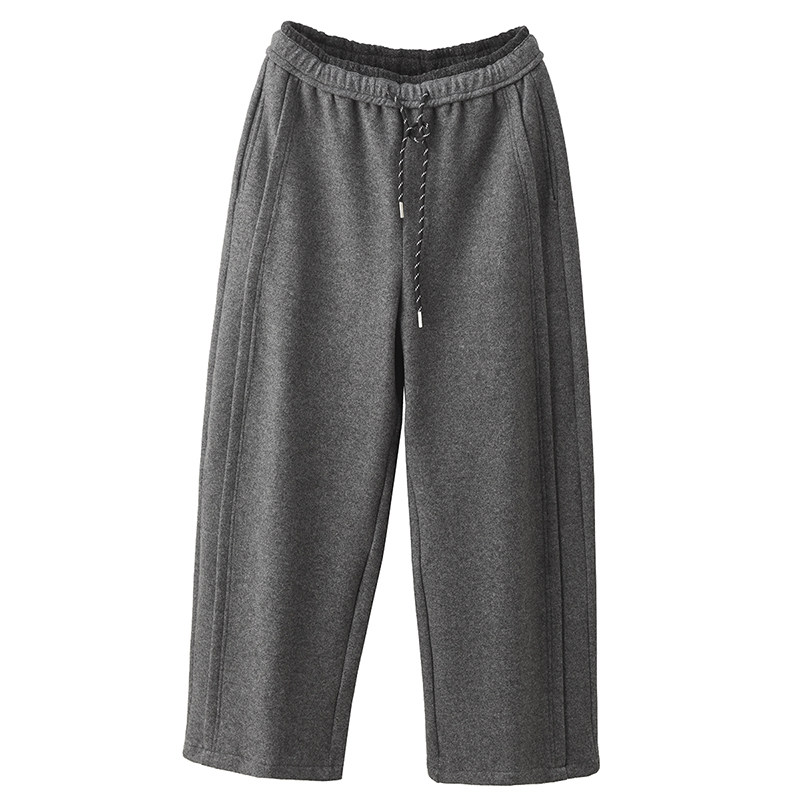 园园美衣复古冬季羊毛加厚休闲裤女时尚毛呢加绒弯刀裤显瘦长裤,淘宝优惠券,粉丝福利购,淘宝优惠卷