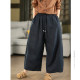 ໂສ້ງຂາກວ້າງຂາຍາວ lace-up slimming pants scimitar