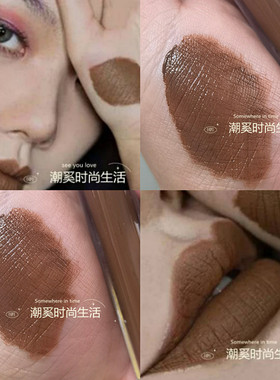 小众欧美风裸色唇釉不沾杯不掉色