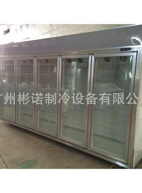 供应超市三门饮料展示柜连锁超市合作商饮料冰箱冷藏展示柜风冷