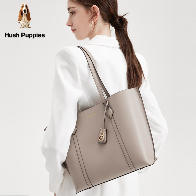 暇步士2023新款女潮流真皮托特包 暇步士三威女士包袋