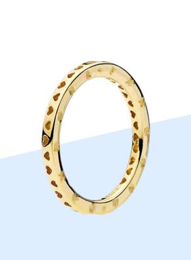 时尚潘家戒指金色雏菊命