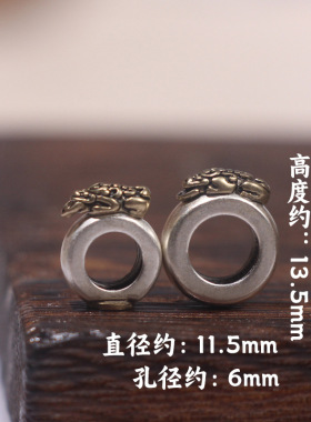 不掉色新款十二生肖本命佛八大守护神水晶佛珠念珠配件跑环隔珠饰