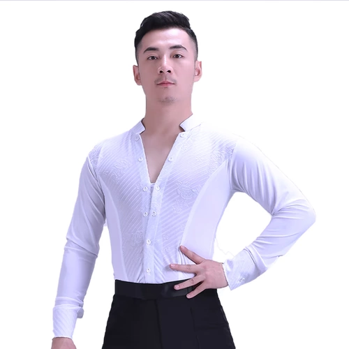 Happy Dance Pavilion Men's New Modern Dance Pattern Top Jump Latin Dance Friend