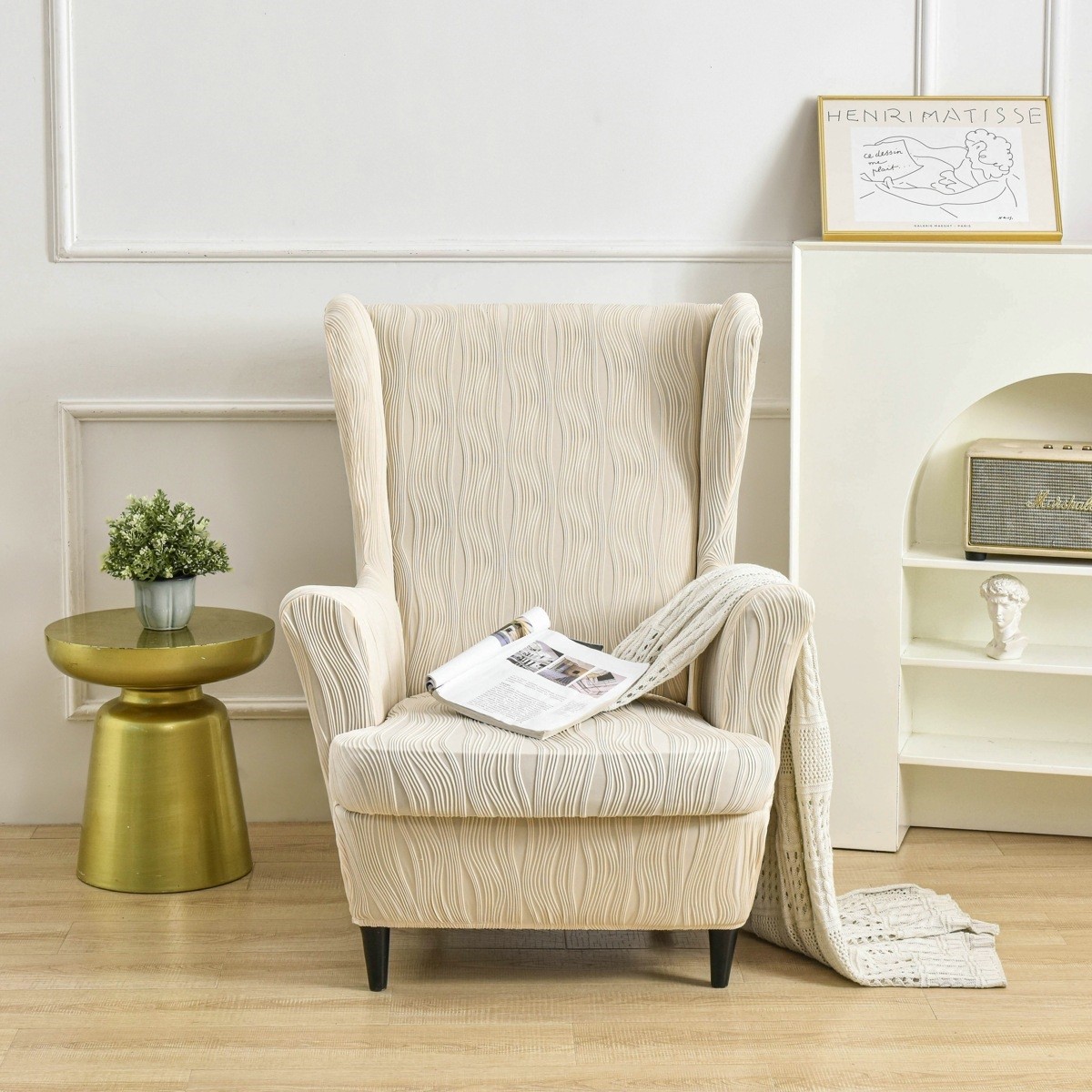 新款针织弹力老虎椅沙发套全包防滑加厚美式斯佳蒙老虎凳沙发罩,淘宝优惠券,粉丝福利购,淘宝优惠卷