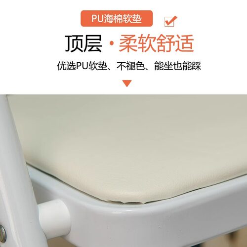 YSF家用折叠梯子多功能白色人字梯室内踏板加宽二步三步四步梯子 - 图1