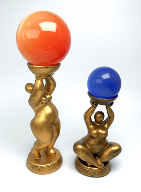 蛋形球型桌面摆件模特树脂创意