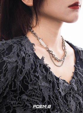 无性别白色竹节项链手链新中式风