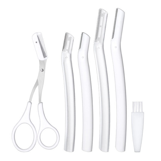 2025 new eyebrow trimmer knife for women special safety novices eyebrow trimming artifact eyebrow trimming scissor eyebrow scraping blade set