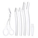 2025 new eyebrow trimmer knife for women special safety novices eyebrow trimming artifact eyebrow trimming scissor eyebrow scraping blade set