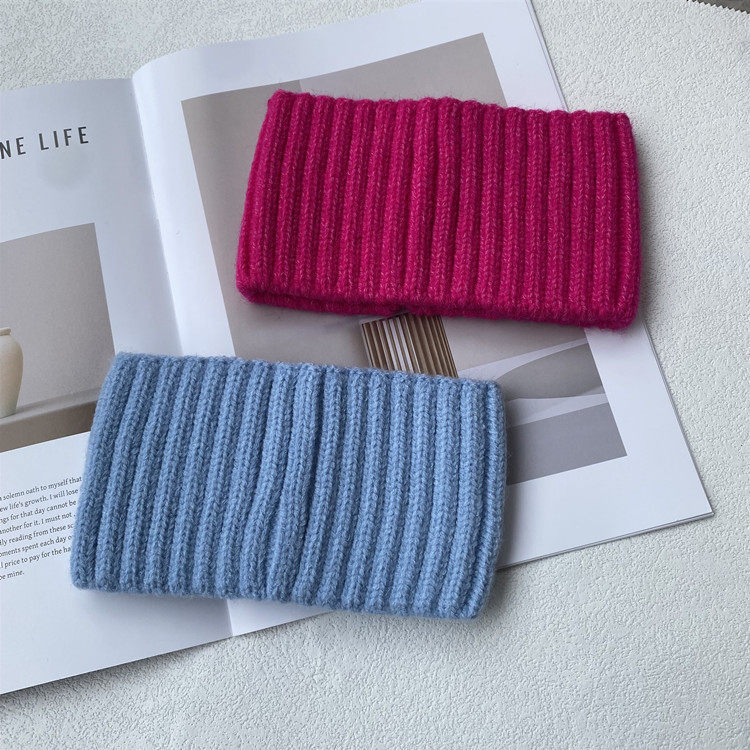 秋冬保暖纯色宽边脖套发带女运动护额发箍外出防风防寒针织头套男,淘宝优惠券,粉丝福利购,淘宝优惠卷