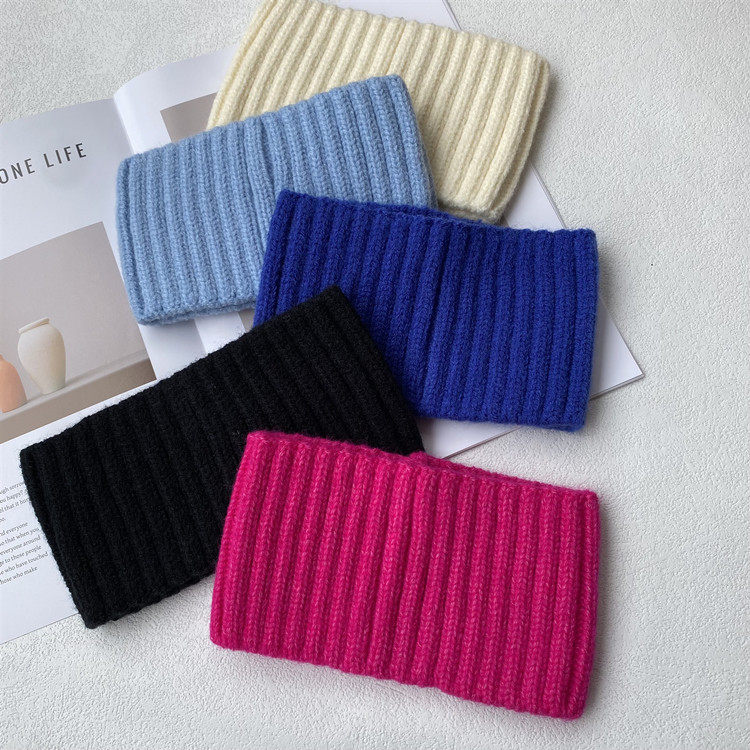 秋冬保暖纯色宽边脖套发带女运动护额发箍外出防风防寒针织头套男,淘宝优惠券,粉丝福利购,淘宝优惠卷