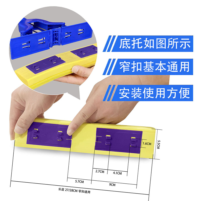 海绵头5个装对折胶棉拖把头海绵拖把头替换头海棉拖把拖布头墩布-图1