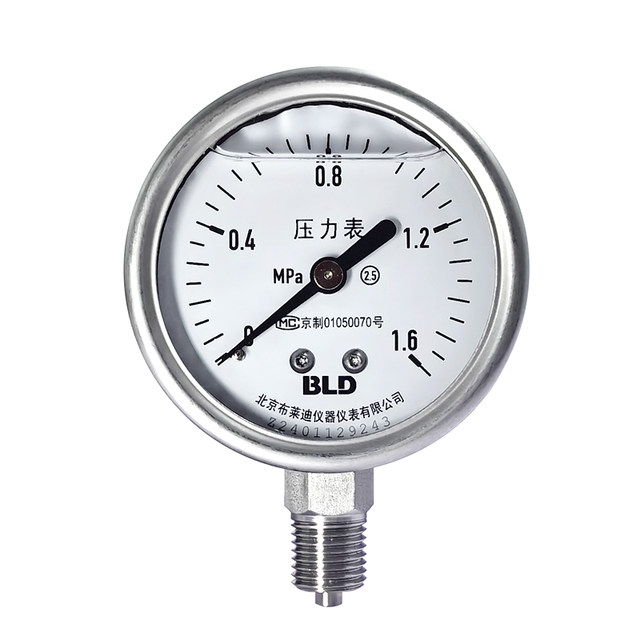 Brady Beijing stainless steel shock-resistant pressure gauge genuine