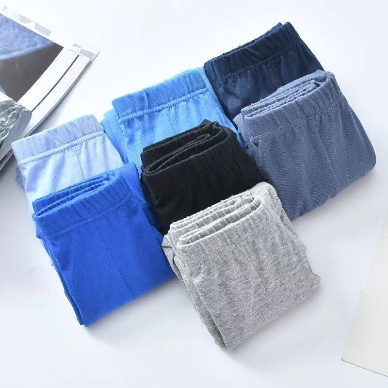 纯棉男士内裤平角透气吸汗四角全棉宽松大码爸爸款式多条装新速干