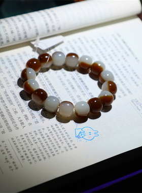 手串新疆且末高端玉石糖白分明