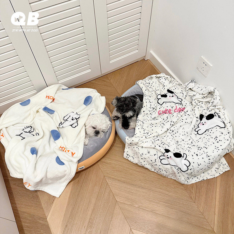 qb宠物狗狗猫咪保暖加绒毛毛毯垫子双面雪纳瑞泰迪比熊被子狗毯子,淘宝优惠券,粉丝福利购,淘宝优惠卷