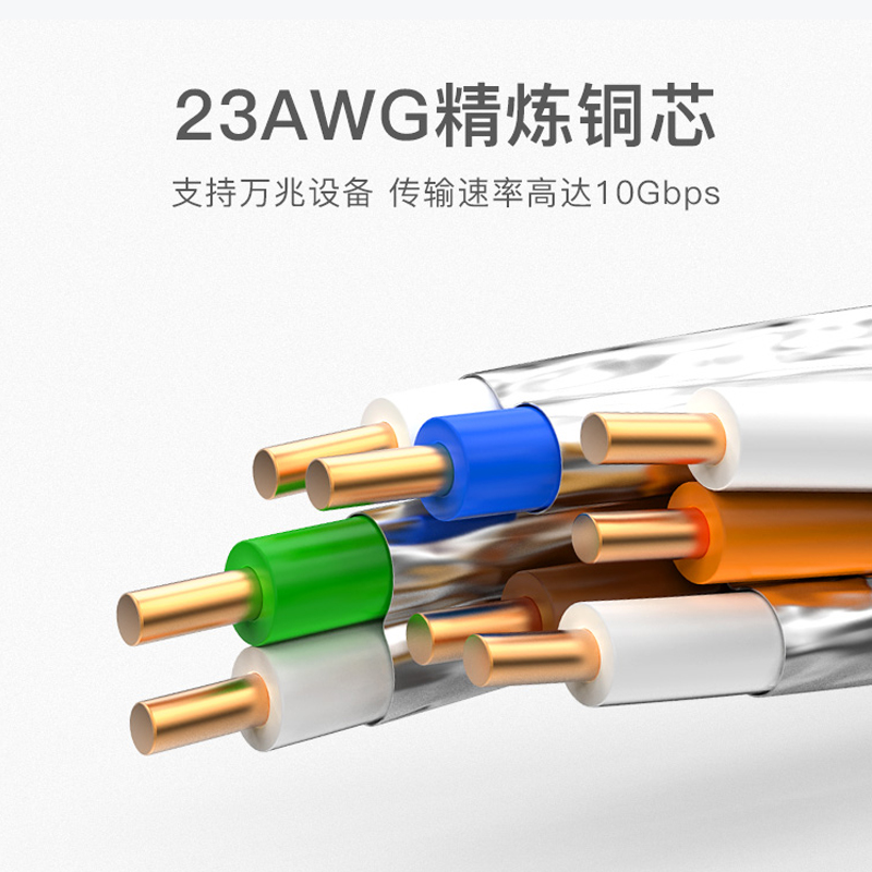 秋叶原超七类万兆网线cat7A双屏蔽高速大数据工程纯铜双绞线23awg - 图1