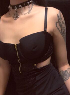 choker真皮朋克风项圈独家定制