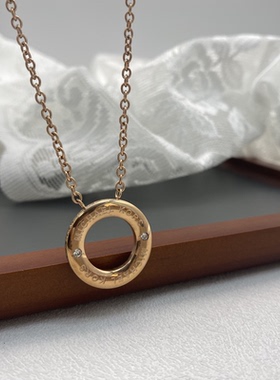 镀金铜铸十字链女精致时尚项链