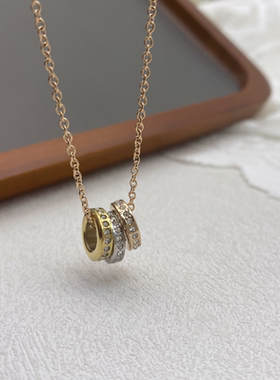 镀金铜铸十字链女精致手链项链