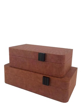 现代简约创意白色样板房收纳盒