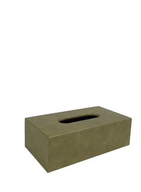 现代简约轻奢皮革托盘摆件